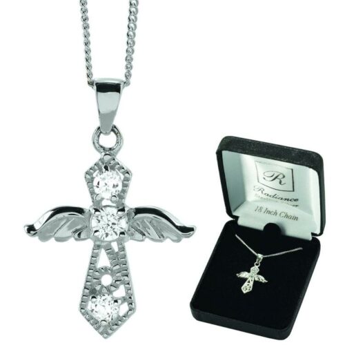 714611154495 Angel Cross With Stones