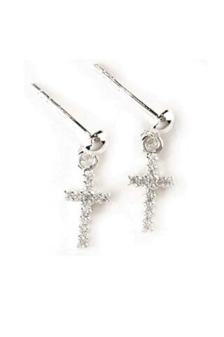 714611164609 CZ Cross (Earring)