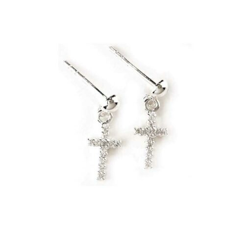 714611164609 CZ Cross (Earring)