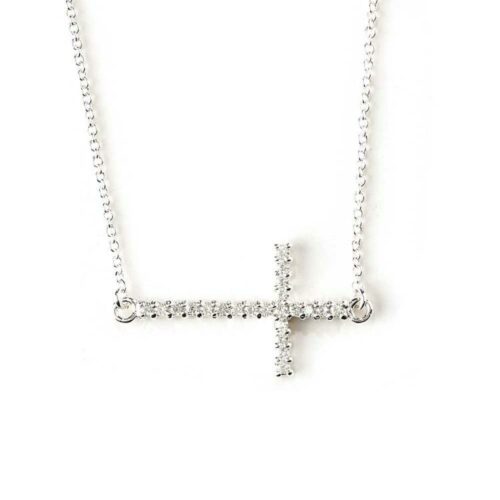 714611164623 Large Sideways CZ Cross