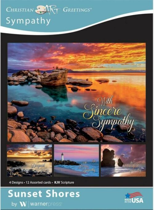 730817360751 Sympathy Sunset Shores KJV Box Of 12