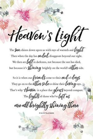 737682050336 Heavens Light (Plaque)