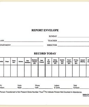 9780805400861 Report Envelope