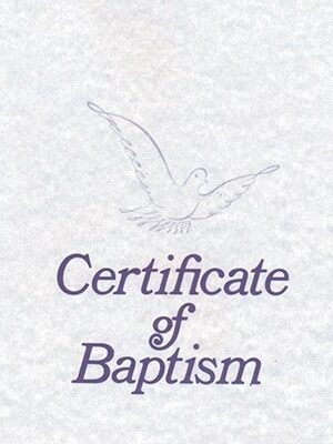 9780805472714 Folded Certificate Of Baptism