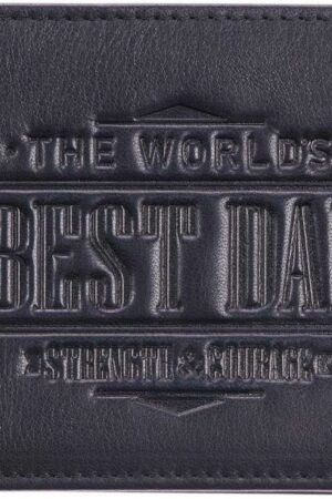 1220000133648 Worlds Best Dad Genuine Leather Joshua 1:9