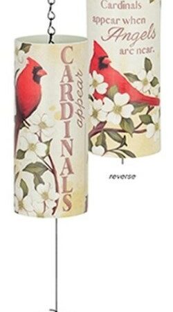 096069627647 Cylinder Sonnet Cardinals Appear Wind Chime