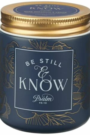 1220000328297 All Natural Soy Wax Scented Candle for Women: Be Still & Know Inspirational Scri