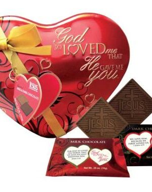 641520003210 God So Loved Me Heart Large Tin