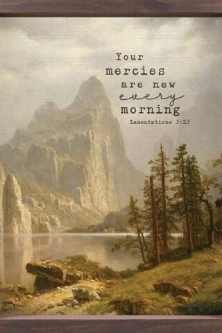 656200831816 Your Mercies Are New Every Morning Linen