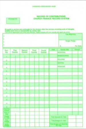 9780805480917 Record Of Contributions Forms