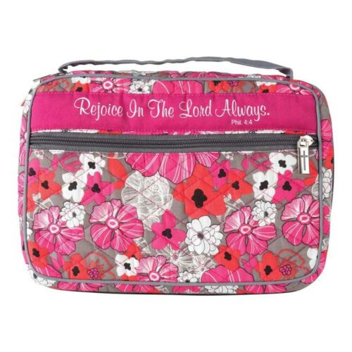 603799323963 Rejoice In The Lord Always Quilted Floral Pattern Thinline