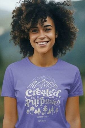 612978643341 Created For A Purpose (Medium T-Shirt)