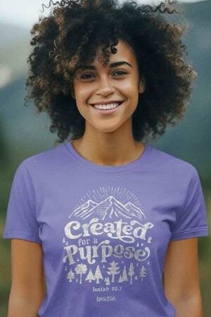 612978643358 Created For A Purpose (Large T-Shirt)