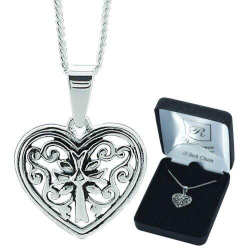 714611154419 Filigree Heart Cross