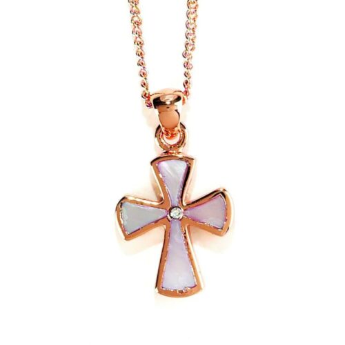 714611163626 Mother Of Pearl Flare Cross