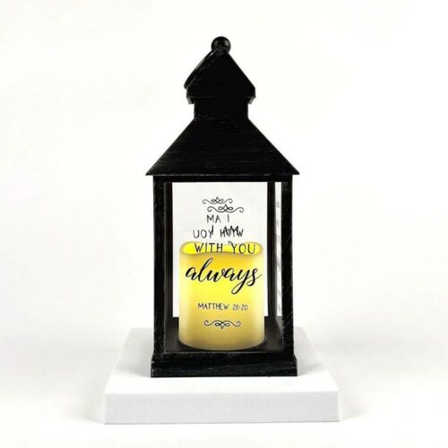 788200503506 I Am With You Always Lantern LED