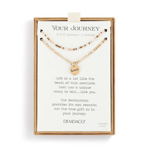 Your Journey Beaded Loved Necklace - 15in