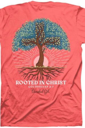 612978643983 Cherished Girl Rooted In Christ (Medium T-Shirt)