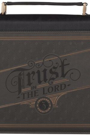 1220000326354 Classic Premium Vegan Leather Inspirational Bible Cover for Men & Women: Trust i
