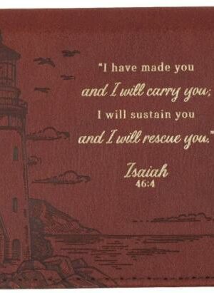 1220000326927 Premium Vegan Leather Scripture Checkbook Cover for Men & Women: I Will Carry Yo