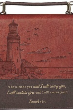 6006937170629 Premium Classic Vegan Leather Inspirational Bible Cover for Men & Women: I Will