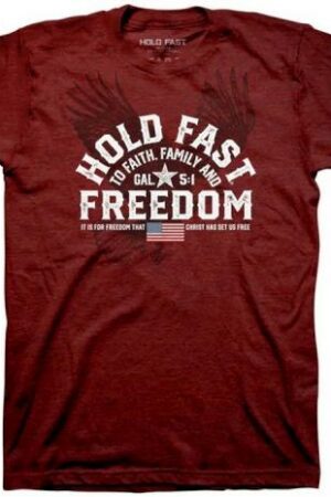 612978645253 Hold Fast Freedom Eagle Crest (Small T-Shirt)
