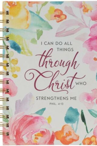9781639520657 Journal w/Scripture for Women All Things Through Christ Philippians 4:13 Bible V
