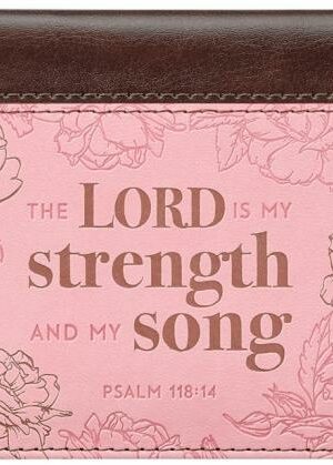 1220000136496 My Strength And My Song Faux Leather Checkbook Cover