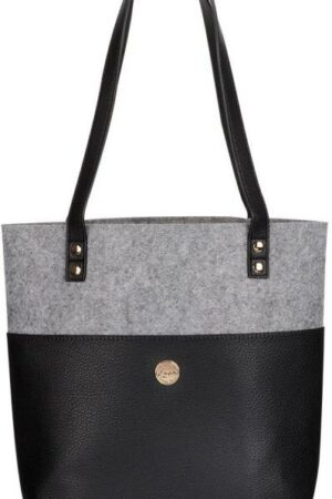 1220000138957 Felt and Faux Leather Fashion Bible Cover Tote Bag - Love Never Fails - 2 Corint