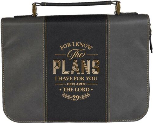 1220000327320 Classic Vegan Leather Bible Cover for Men & Women: Know The Plans