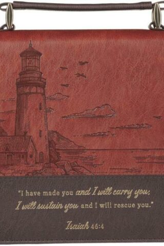 6006937170636 Premium Classic Vegan Leather Inspirational Bible Cover for Men & Women: I Will