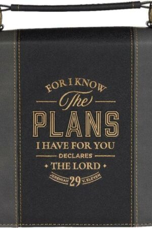 1220000327856 Classic Vegan Leather Bible Cover for Men & Women: Know The Plans