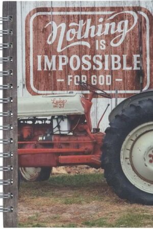 9781639524013 Red Journal w/Scripture Nothing is Impossible Large Bible Verse Notebook