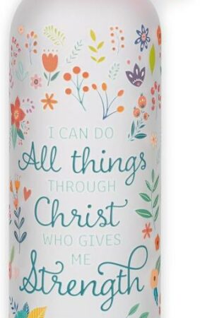 1220000328143 Reusable Frosted Glass Inspirational BPA-Free Water Bottle for Women: All Things