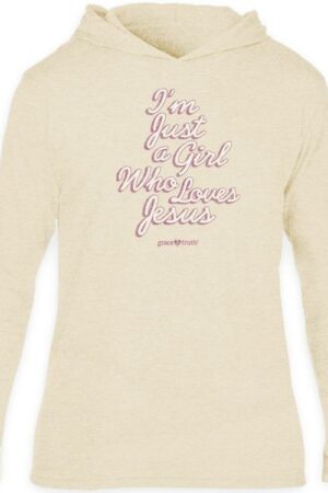 612978657010 Grace And Truth Just A Girl Hooded (Medium T-Shirt)