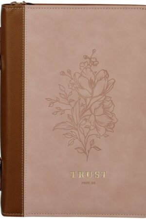 1220000329997 Premium Vegan Leather Inspirational Bible Cover for Women: Trust Encouraging Bib
