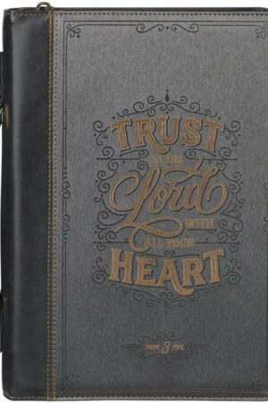 1220000720060 Premium Vegan Leather Inspirational Bible Cover for Women: Trust in The Lord Enc