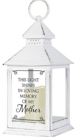 096069575849 In Loving Memory Of My Mother LED Candle And Timer Lantern