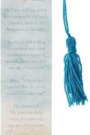 1220000134591 Footprints Bookmark with Tassel