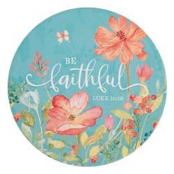 1220000135659 Be Faithful Ceramic Trivet Luke 16:10