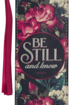 1220000138681 Faux Leather Bookmark: Be Still and Know - Psalm 46:10 Inspirational Bible Verse