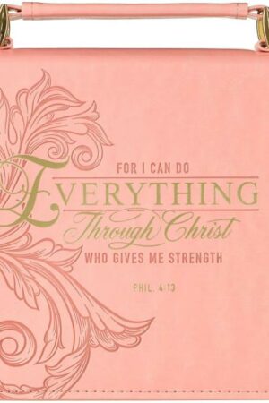 1220000321281 Pink & Gold Floral Faux Leather Fashion Bible Cover for Women: Everything Throug