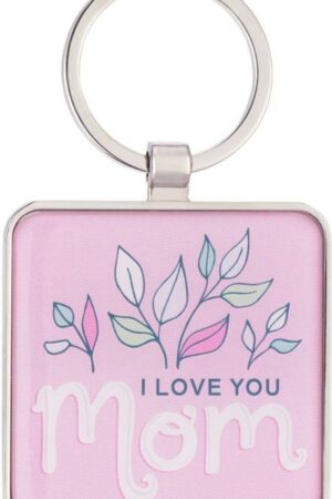 1220000324350 Inspirational Split Metal Scripture Keychain for Moms: I Love You Mom Encouragin