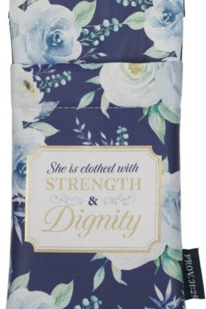 1220000325180 Premium Vegan Leather Protective Eyeglass & Sunglasses Case for Women: Strength