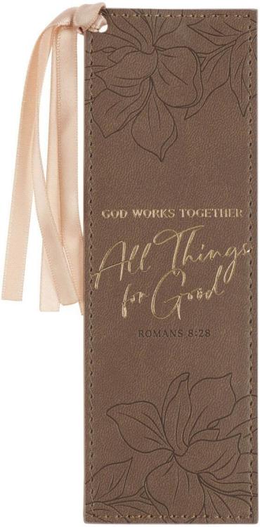 1220000327399 Premium Vegan Leather Inspirational Scripture Bookmark for Women: All Things for