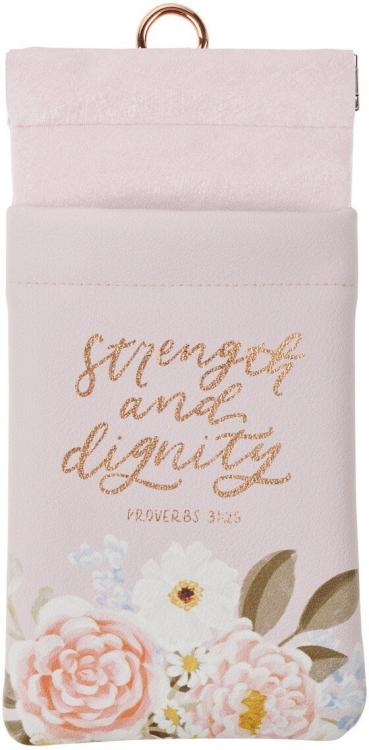 1220000329881 Premium Vegan Leather Protective Eyeglass & Sunglasses Case for Women: Strength