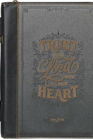 1220000329980 Premium Vegan Leather Inspirational Bible Cover for Women: Trust in The Lord Enc
