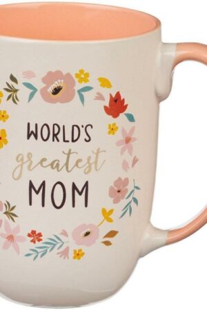 1220000370913 With Love XL Inspirational Coffee Mug for Women: World's Greatest Mom - Beautifu
