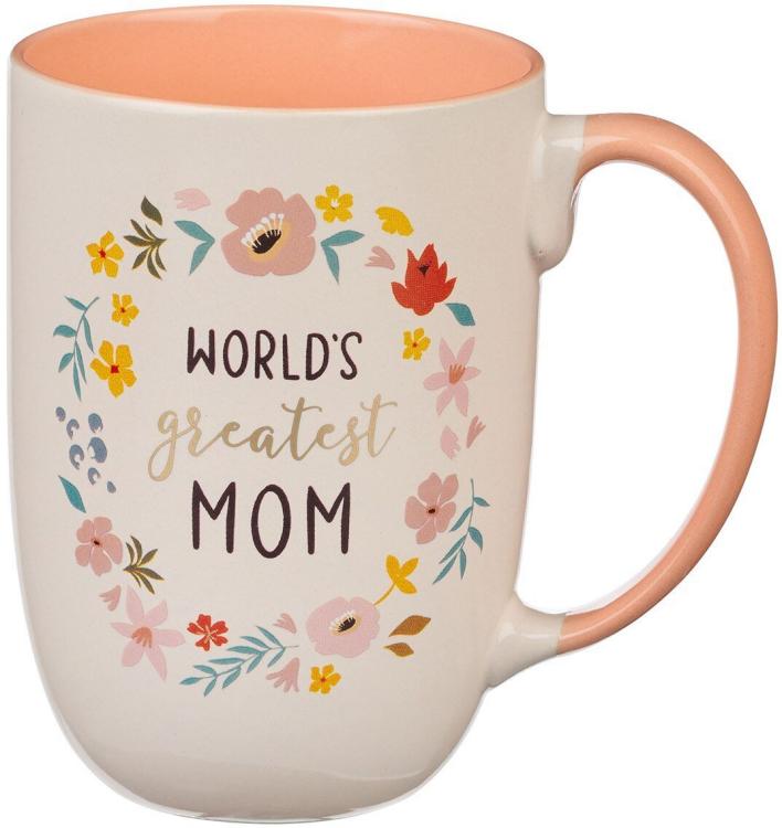 1220000370913 With Love XL Inspirational Coffee Mug for Women: World's Greatest Mom - Beautifu