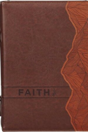 1220000720022 Classic Premium Vegan Leather Inspirational Bible Cover for Men & Women: Faith M